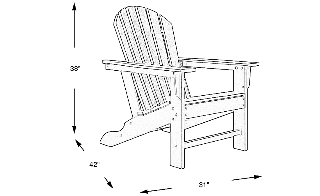 Addy Sky Outdoor Adirondack Chair