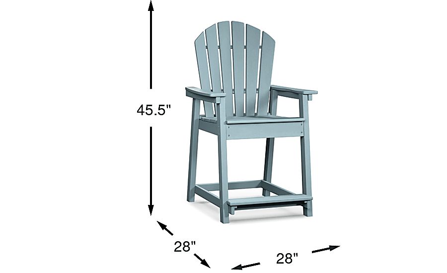 Addy Sky Adirondack Stool - Thumbnail 3