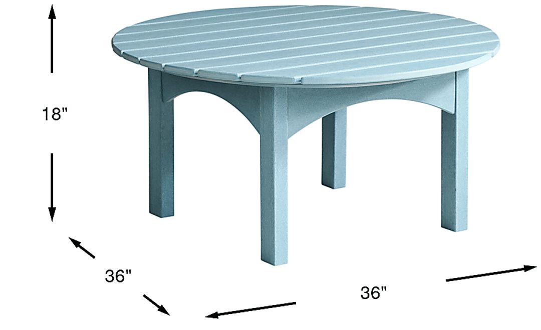Addy Sky Round Outdoor Cocktail Table