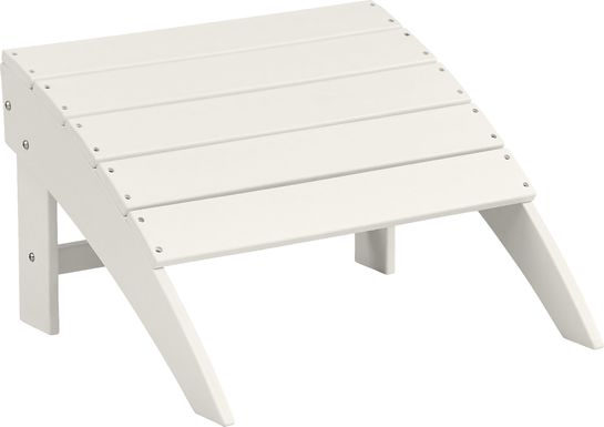 Addy White Outdoor Footrest