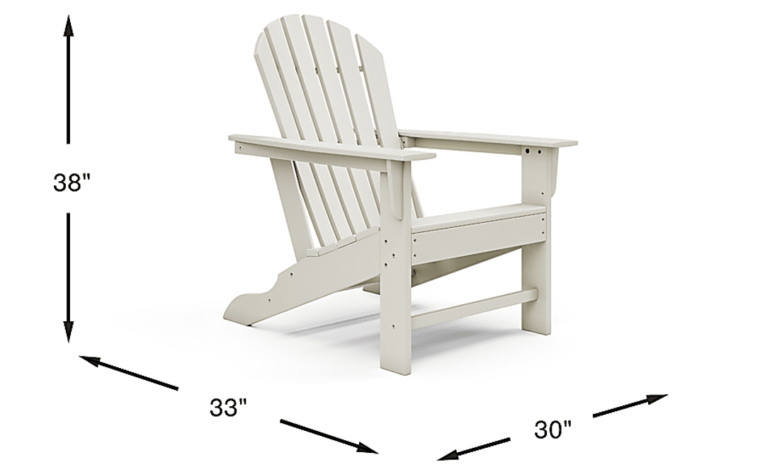 Addy White Outdoor Adirondack Chair