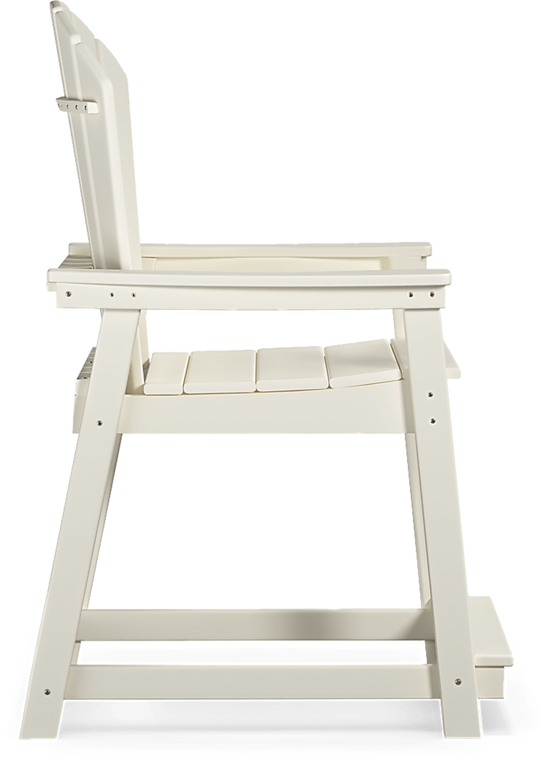 Addy White Outdoor Balcony Adirondack Stool - Image 3
