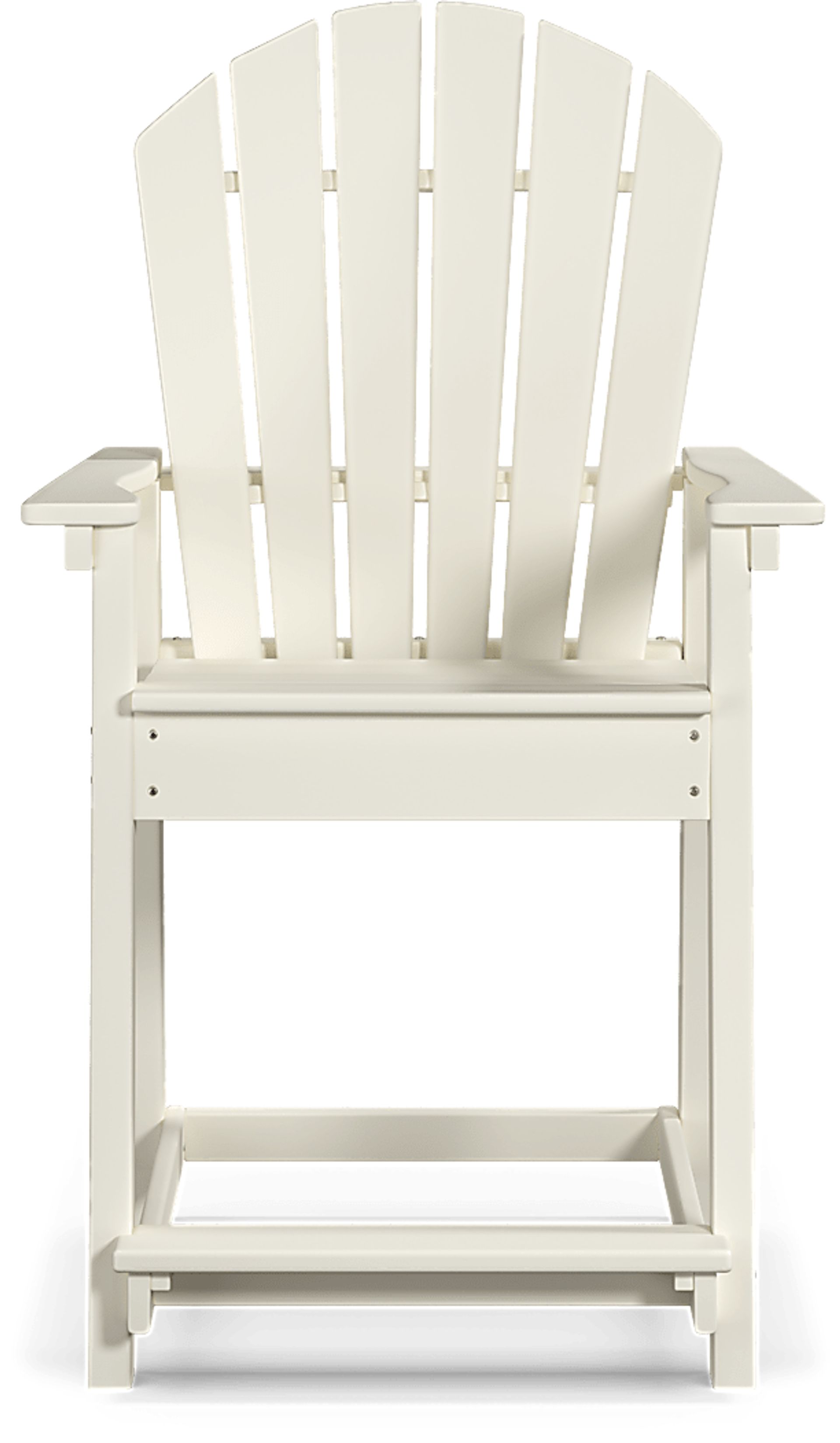 Addy White Outdoor Balcony Adirondack Stool - Image 2