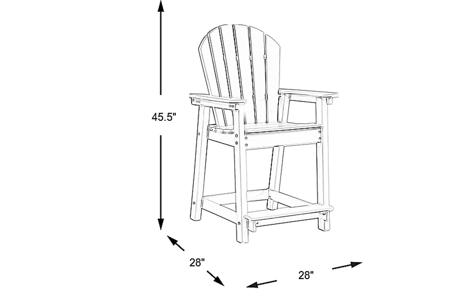 Dimension Image. Please refer to the Dimension Tab on this page for dimension details.