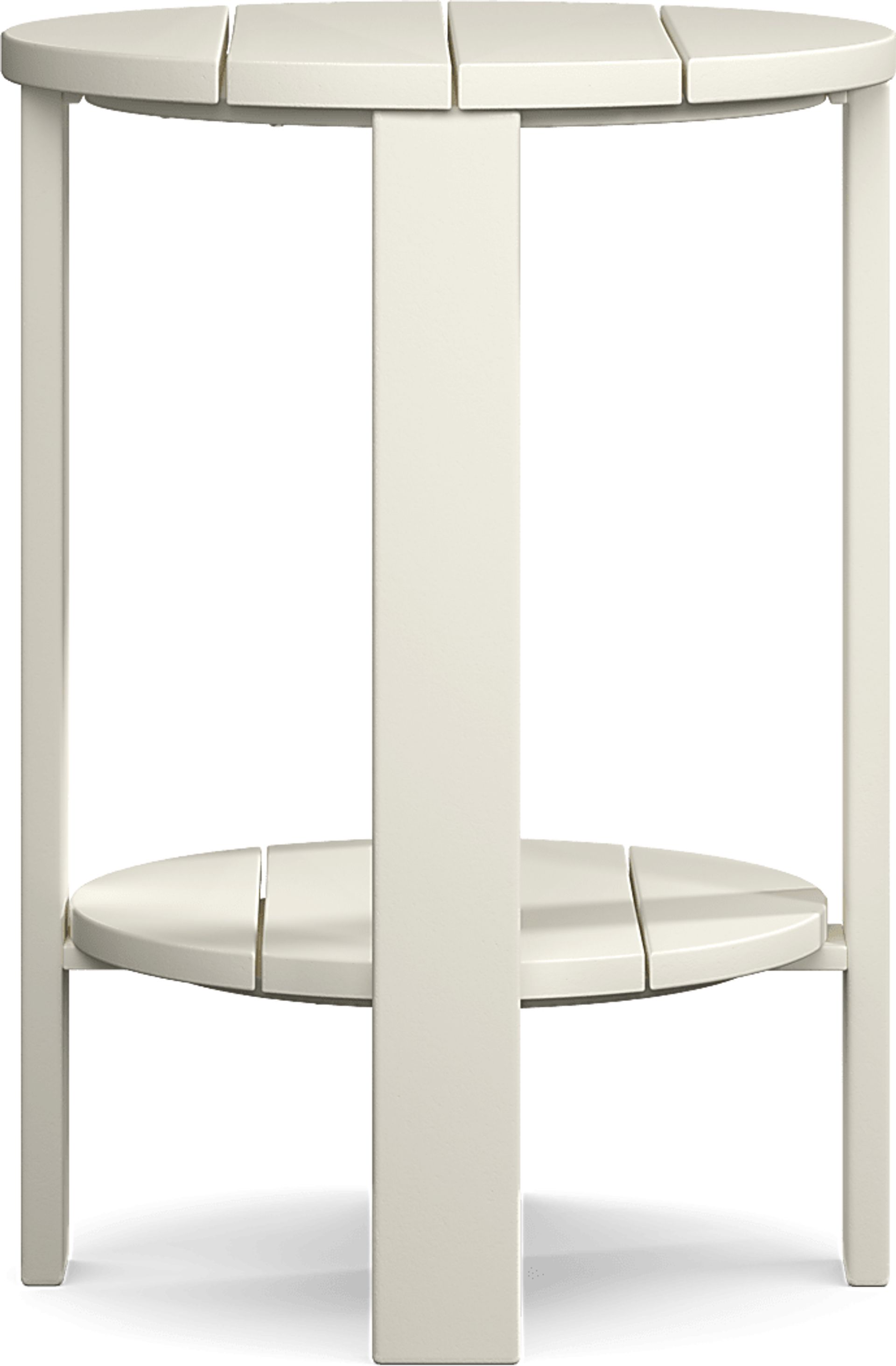 Addy White Outdoor Balcony Side Table - Image 3