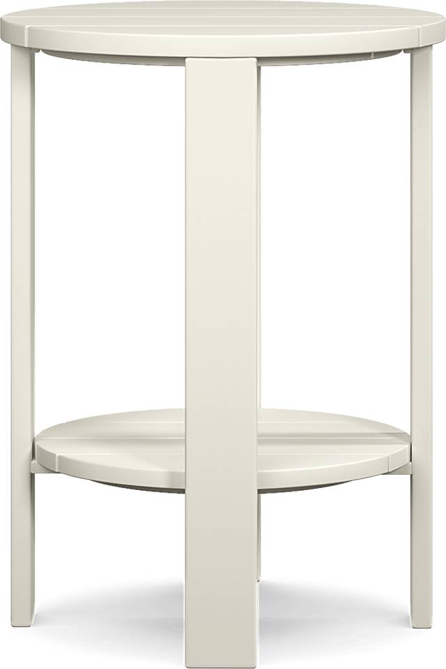 Addy White Outdoor Balcony Side Table - Thumbnail - Image 2
