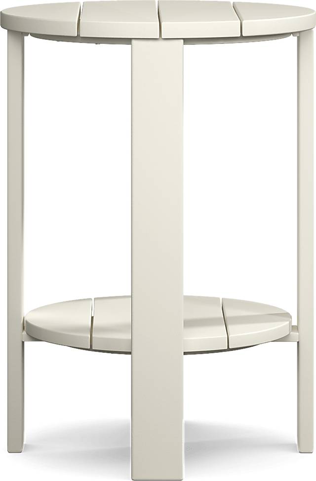 Addy White Outdoor Balcony Side Table - Thumbnail - Image 3