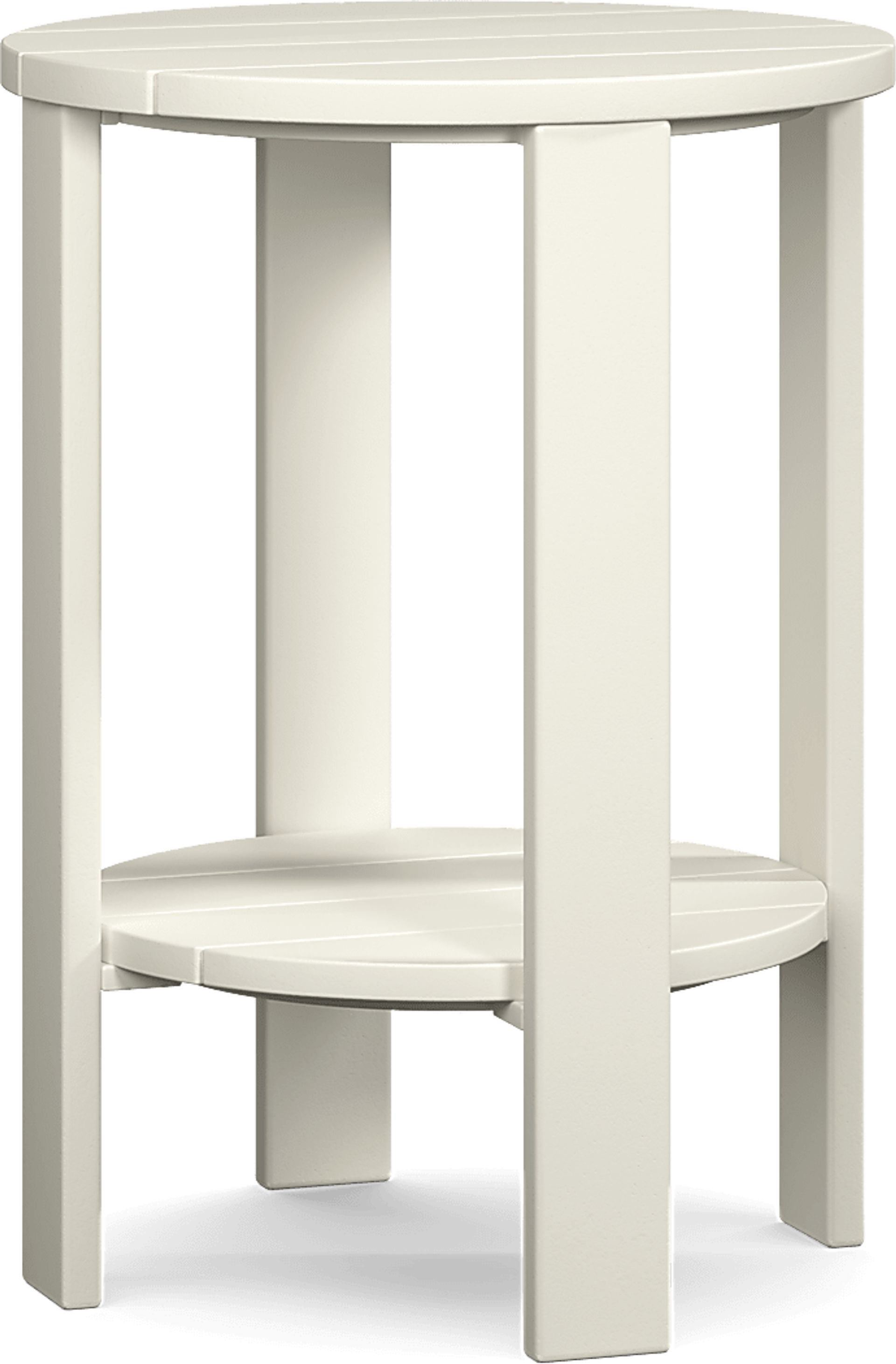 Addy White Outdoor Balcony Side Table - Image 1
