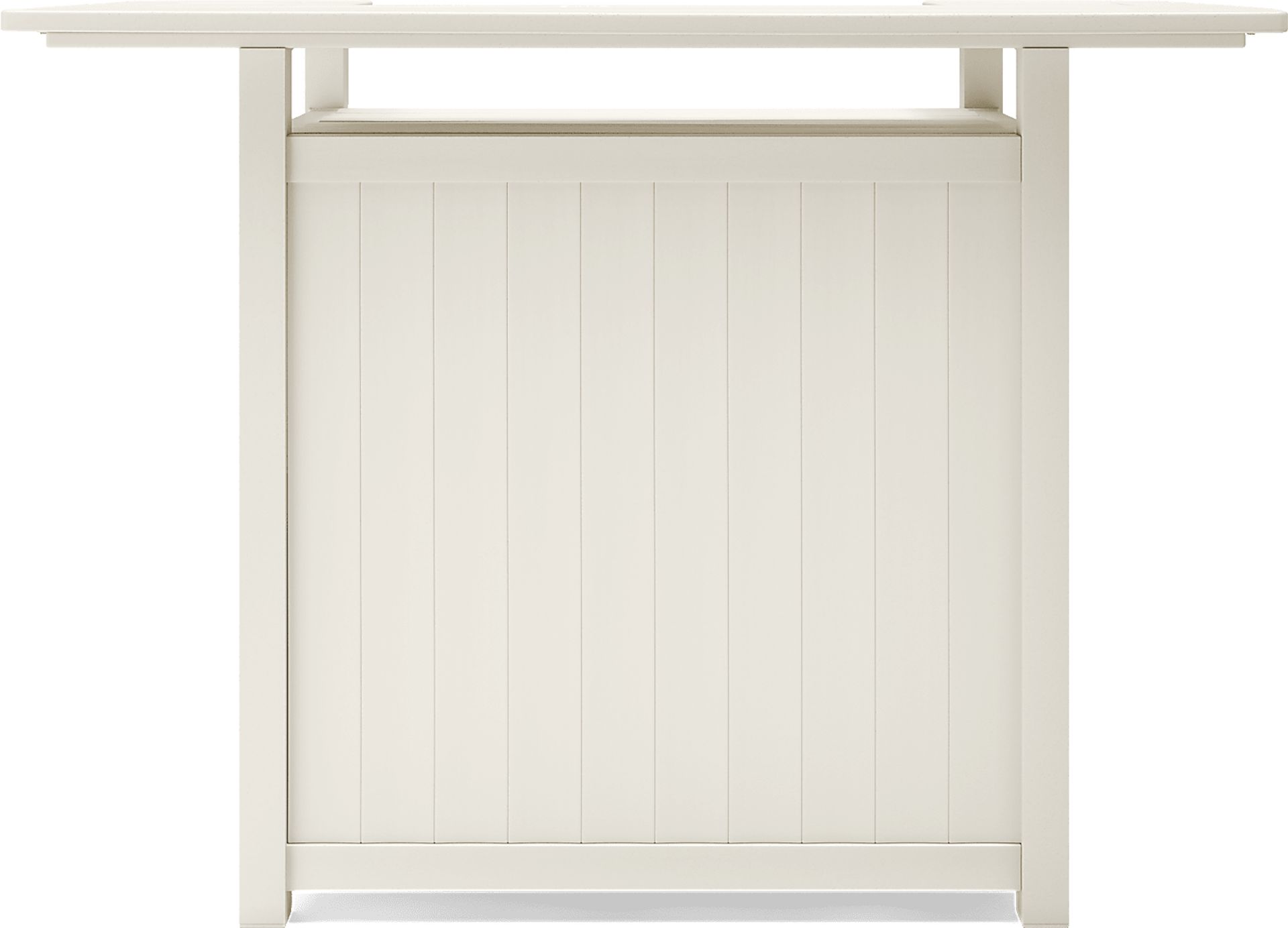 Addy White 3 Pc Outdoor Bar Set with Sky Barstools - Image 3