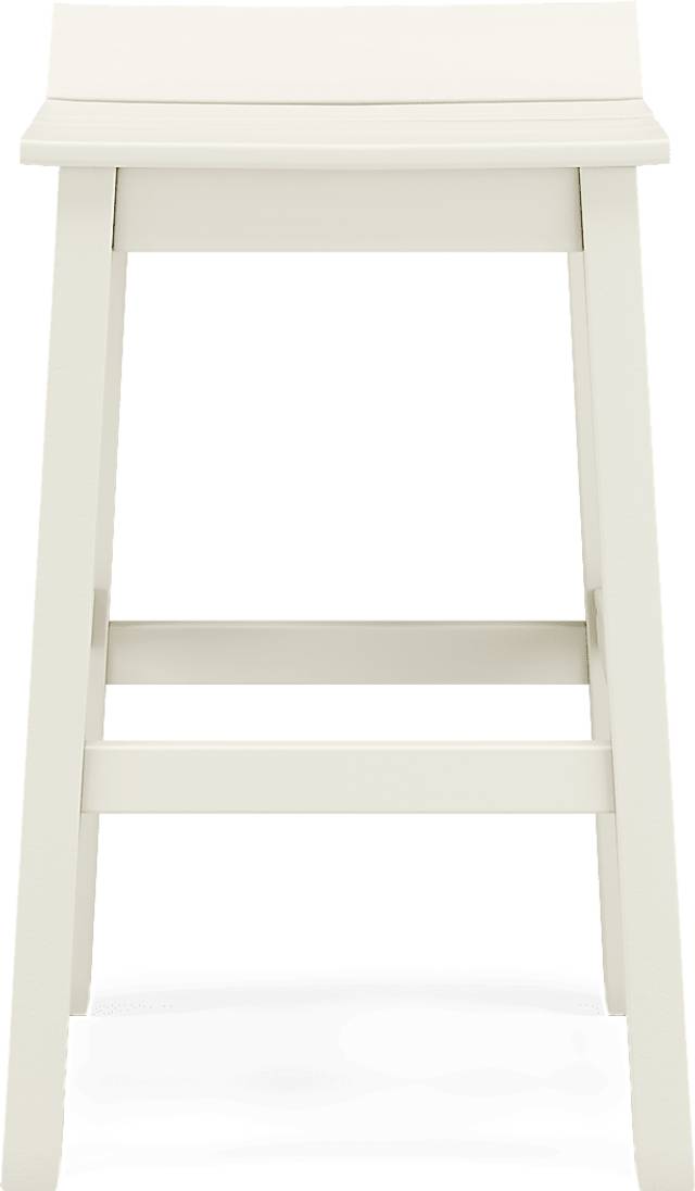 Addy White Outdoor Barstool - Thumbnail - Image 3