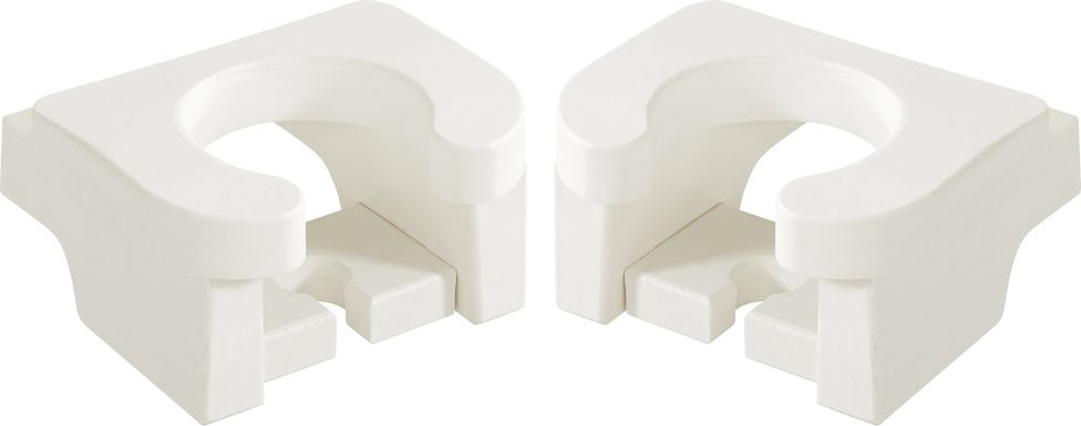 Addy White Outdoor Cup Holder, Set of 2