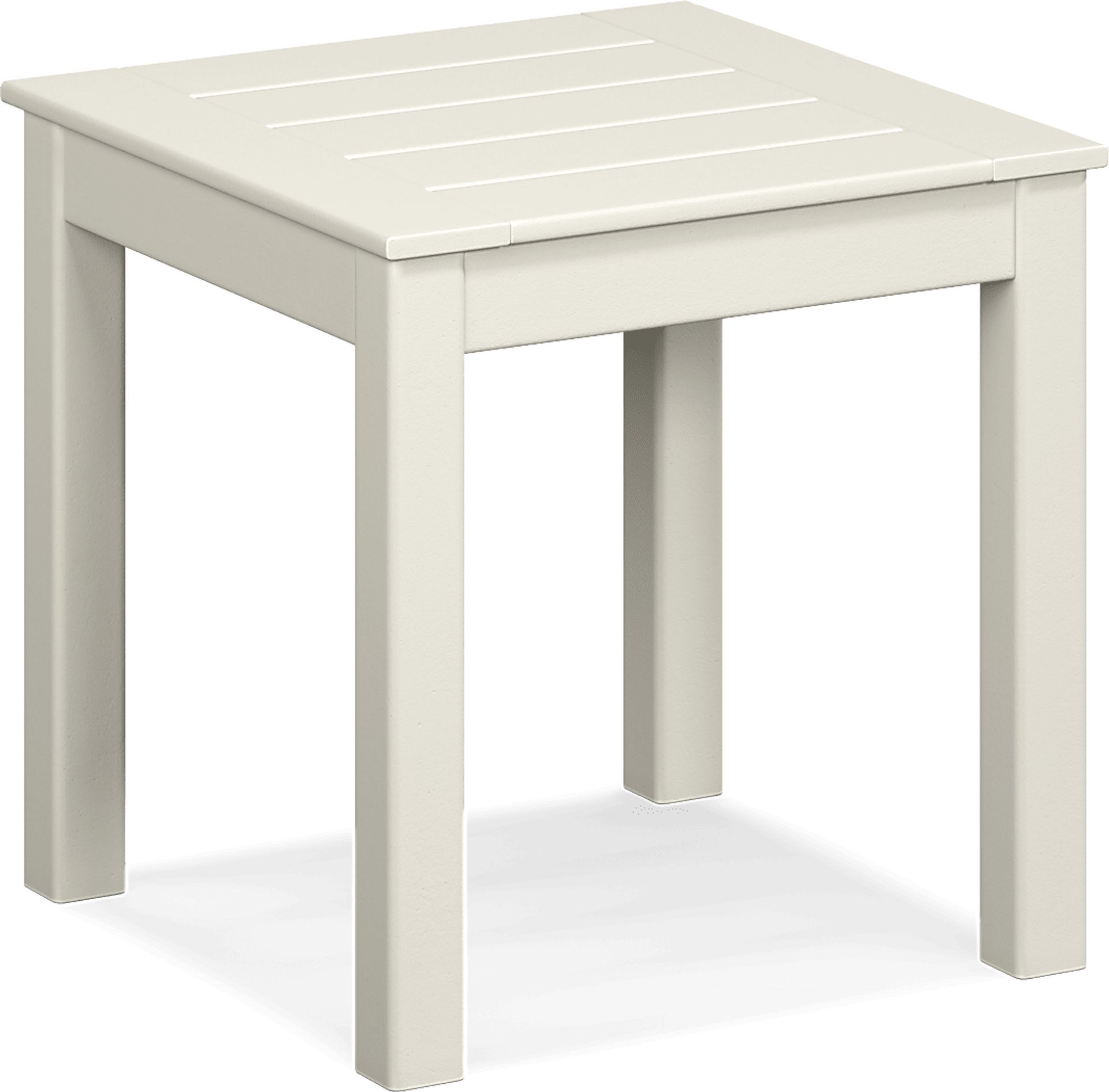 Addy White Outdoor End Table - Image 1