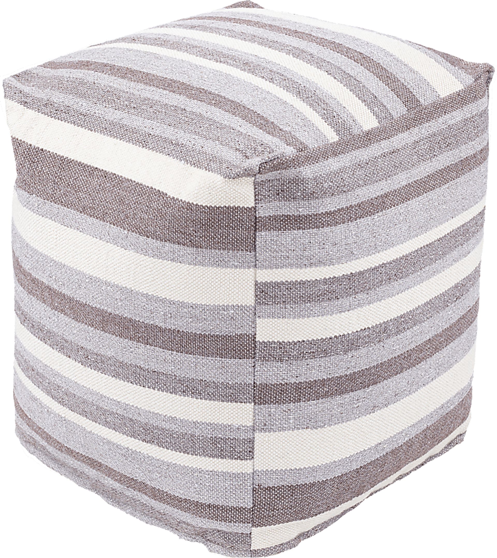 Adeeline Gray Ottoman - Image 1