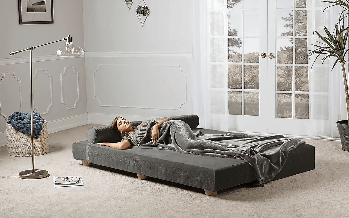 Adelaide Gray Polyester Fabric Queen Daybed | Rooms to Go