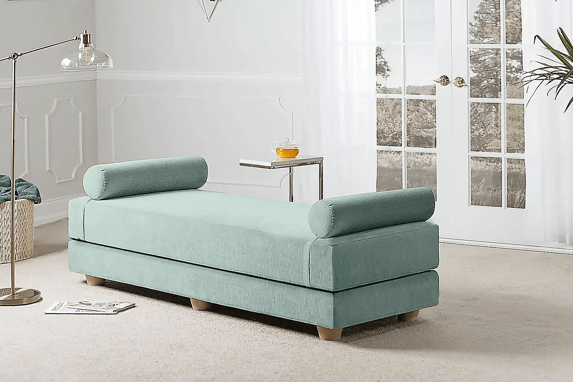 Adelaide Green Queen Daybed - Image 2