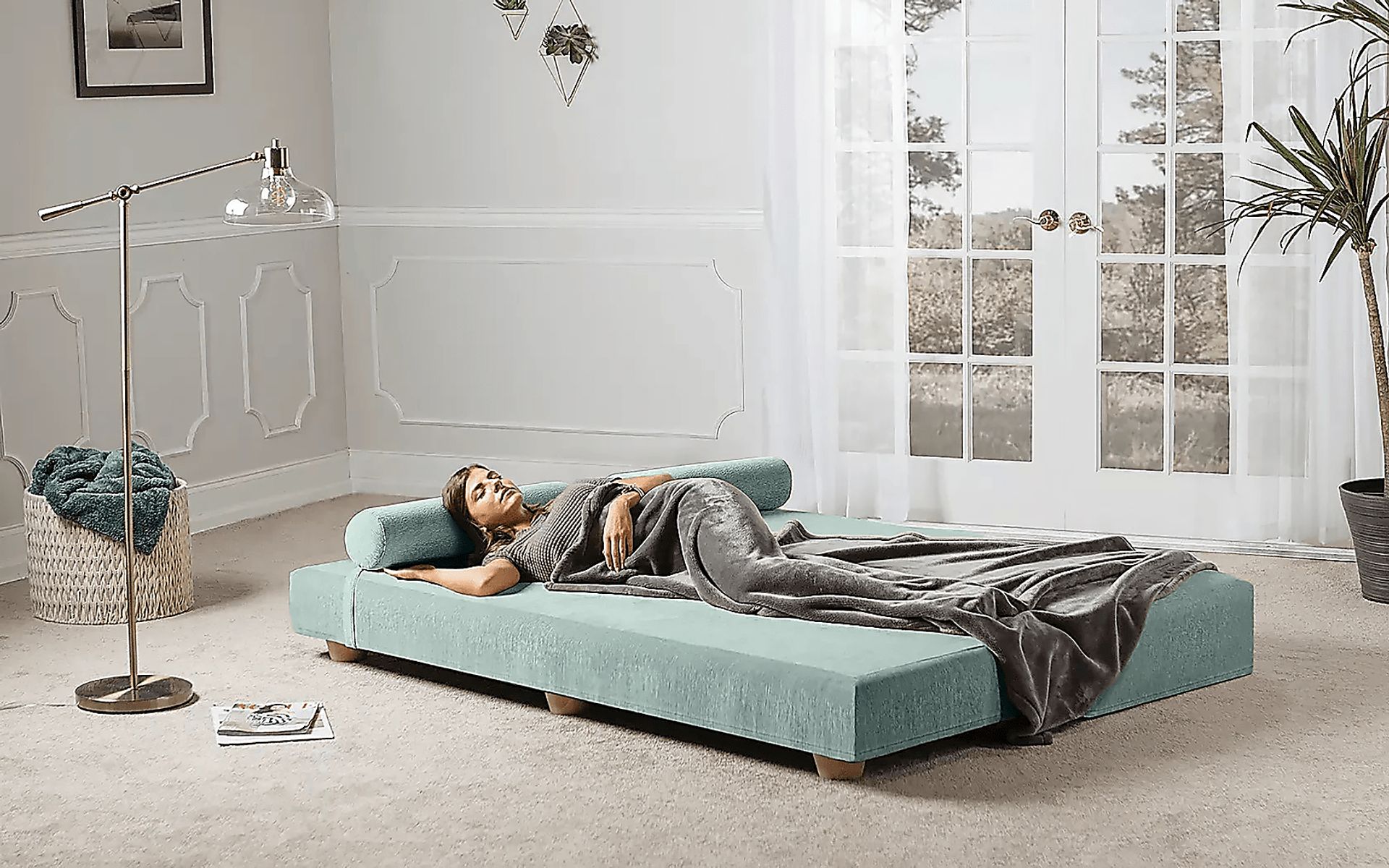 Adelaide Green Queen Daybed - Image 6