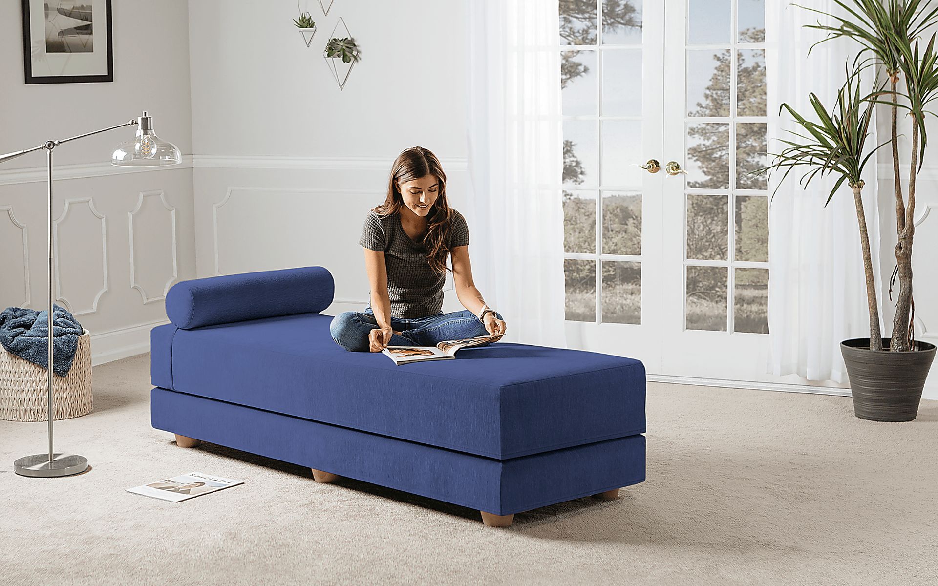 Adelaide Navy Blue Daybed - Image 5