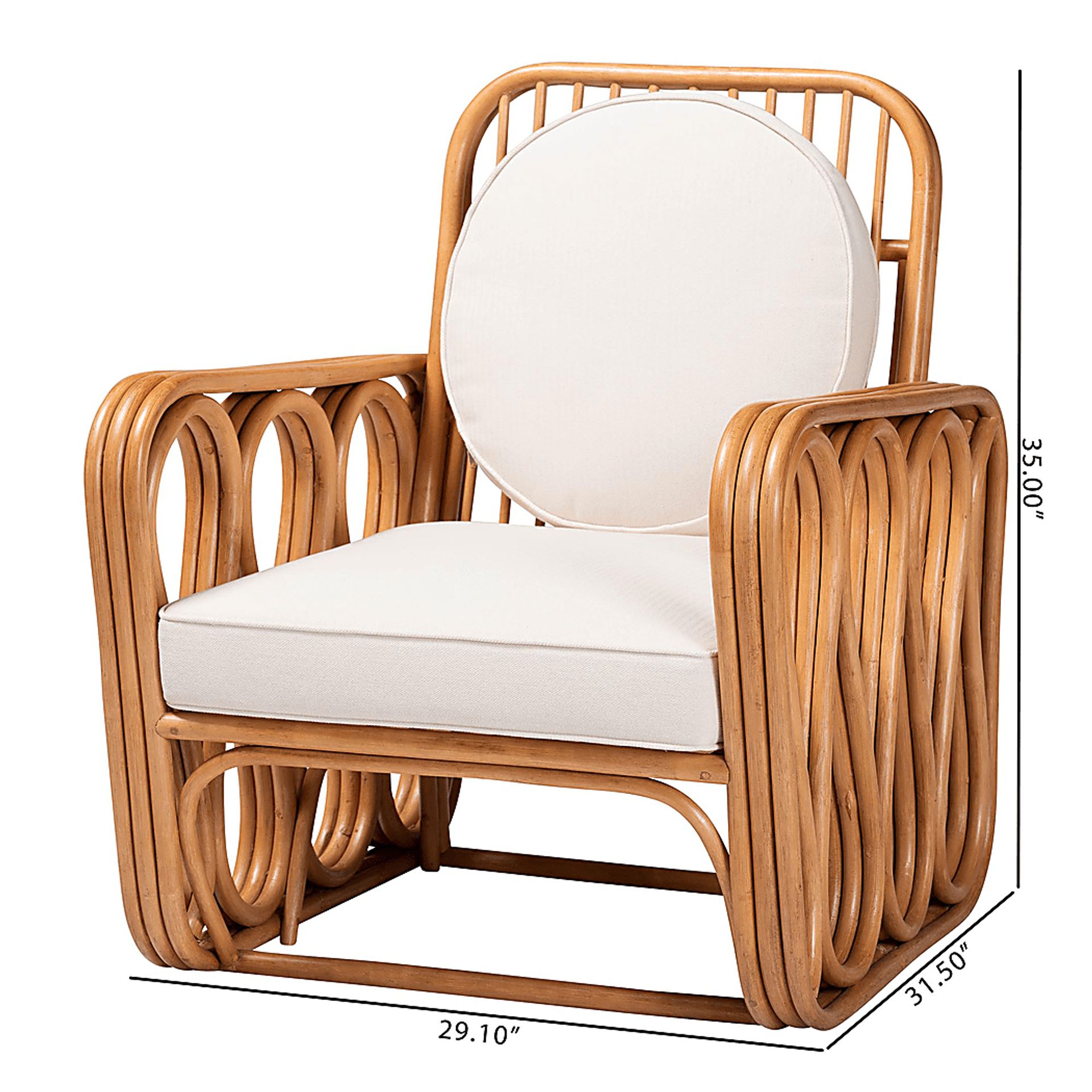 Adelfai Brown Accent Chair - Image 3