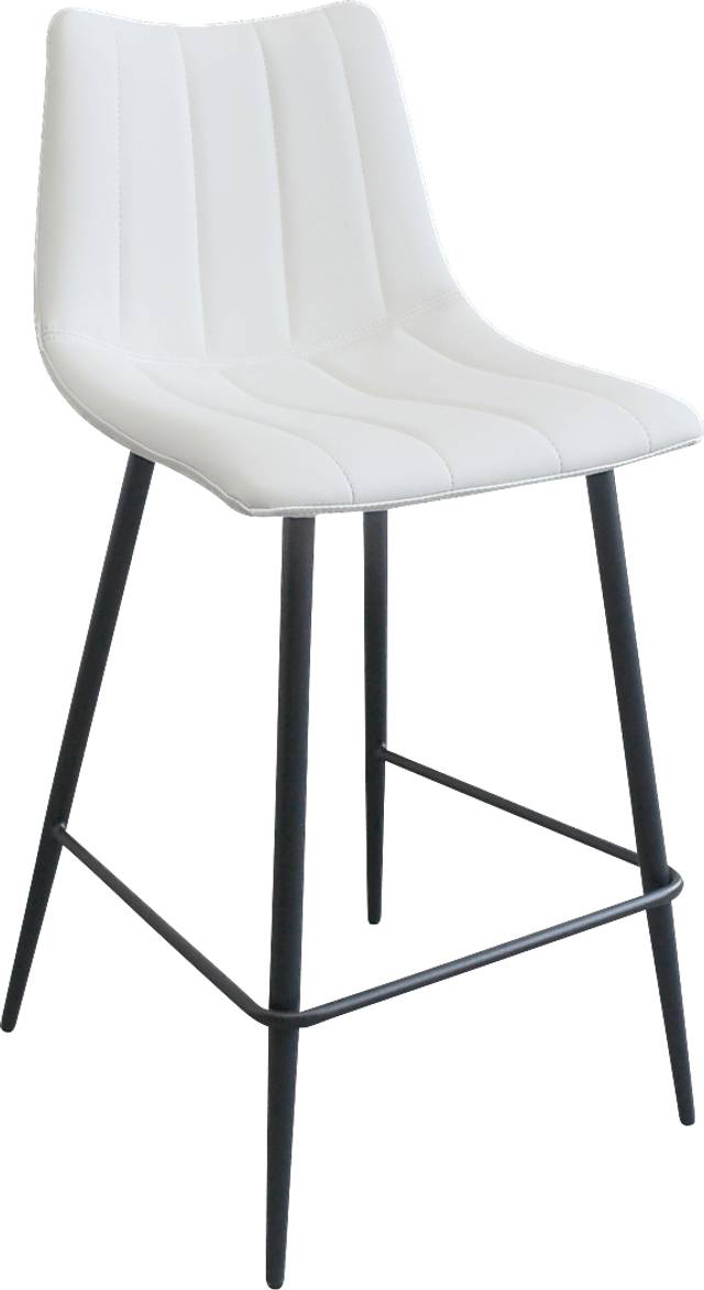 Adeline Court White Counter Height Stool - Thumbnail - Image 2