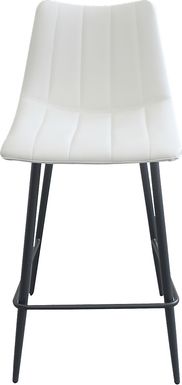 Adeline Court White Counter Height Stool