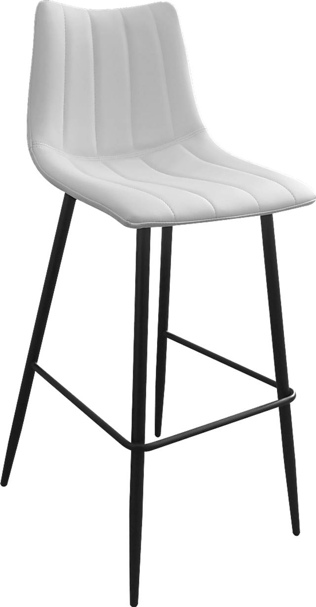Adeline White Barstool - Thumbnail - Image 2