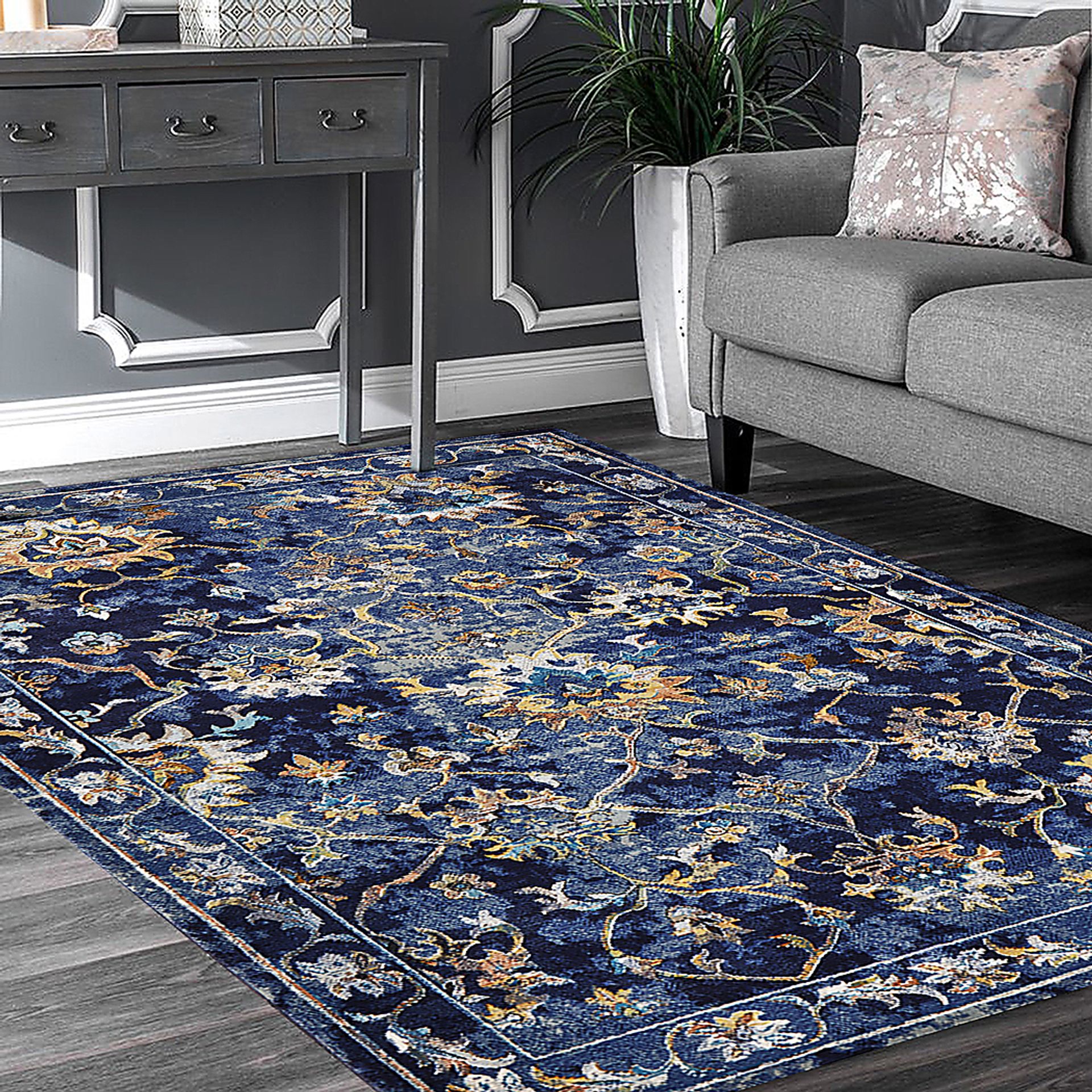 Adelisa Blue 5' x 8' Rug - Image 3