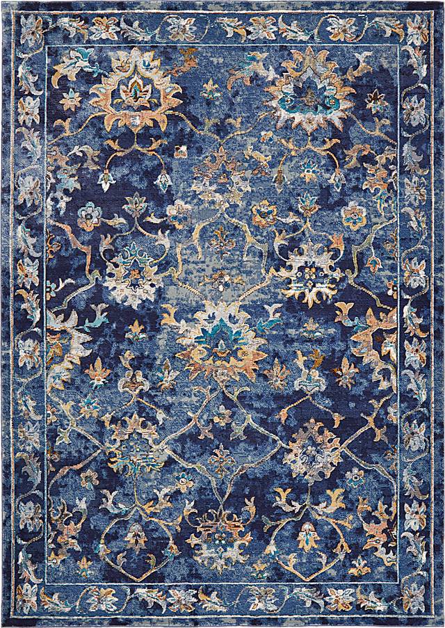 Adelisa Blue 5' x 8' Rug - Thumbnail - Image 1