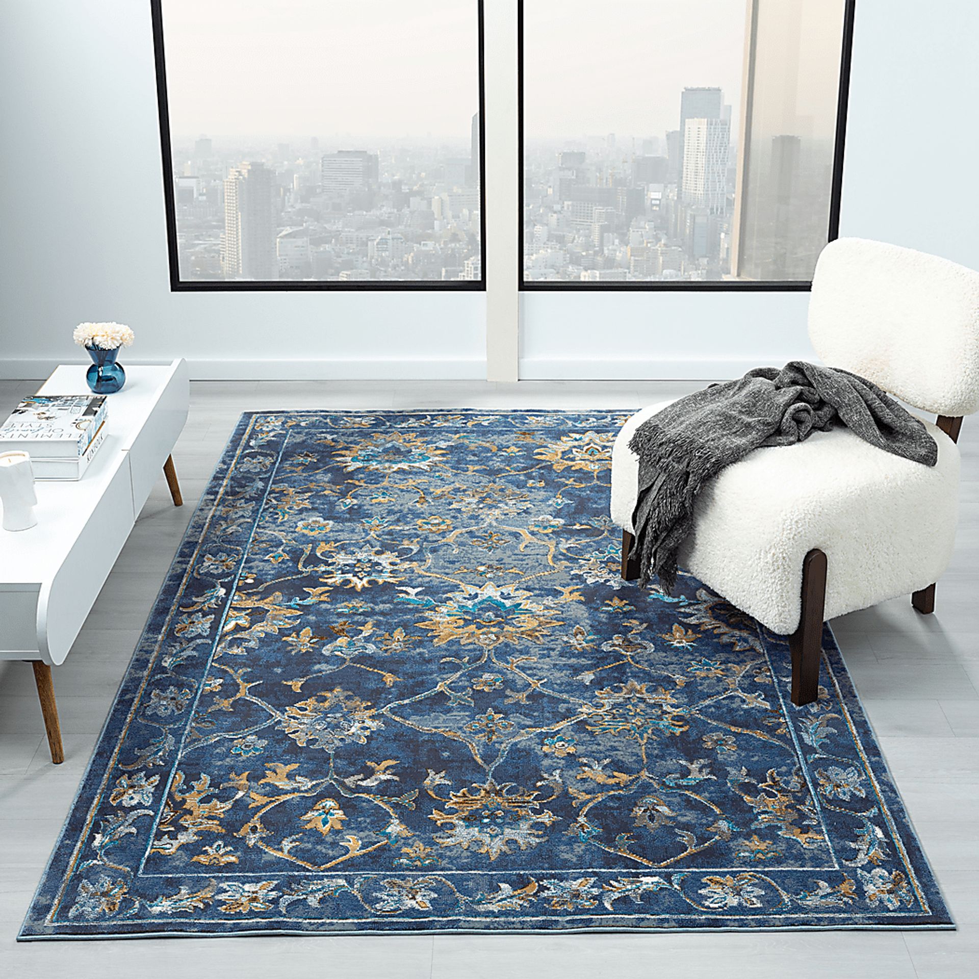 Adelisa Blue 7'9 x 9'9 Rug - Image 5