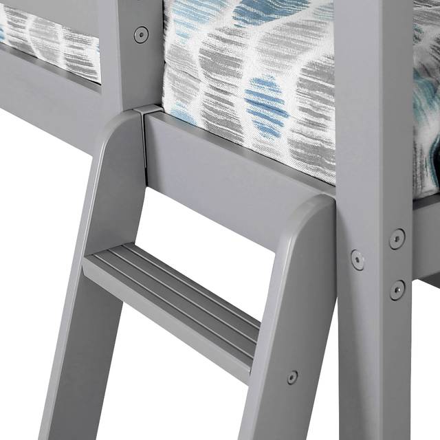 Kids Adeliza Gray Twin Low Loft Bed with Slide - Thumbnail - Image 3