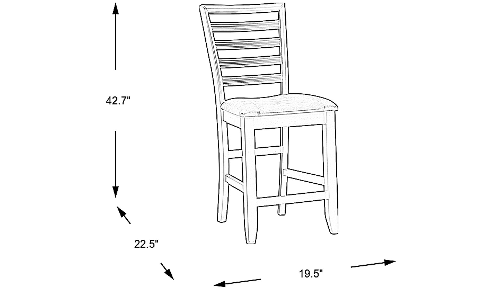 Dimension Image. Please refer to the Dimension Tab on this page for dimension details.
