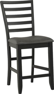 Adelson Black Counter Height Stool