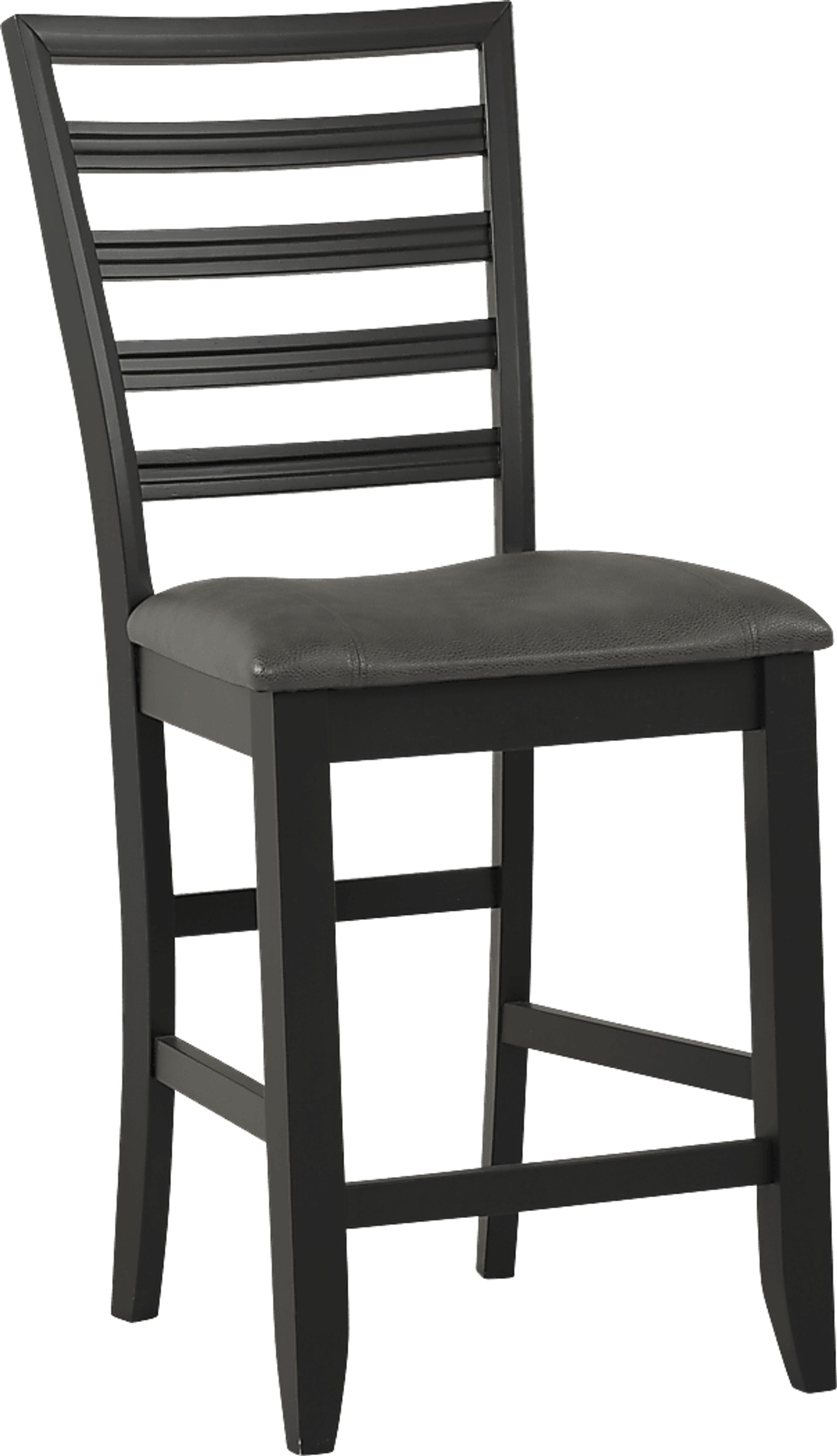 Adelson Black Counter Height Stool - Image 1