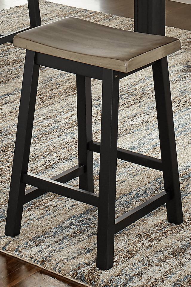 Adelson Black 5 Pc Counter Height Dining Room - Thumbnail - Image 6