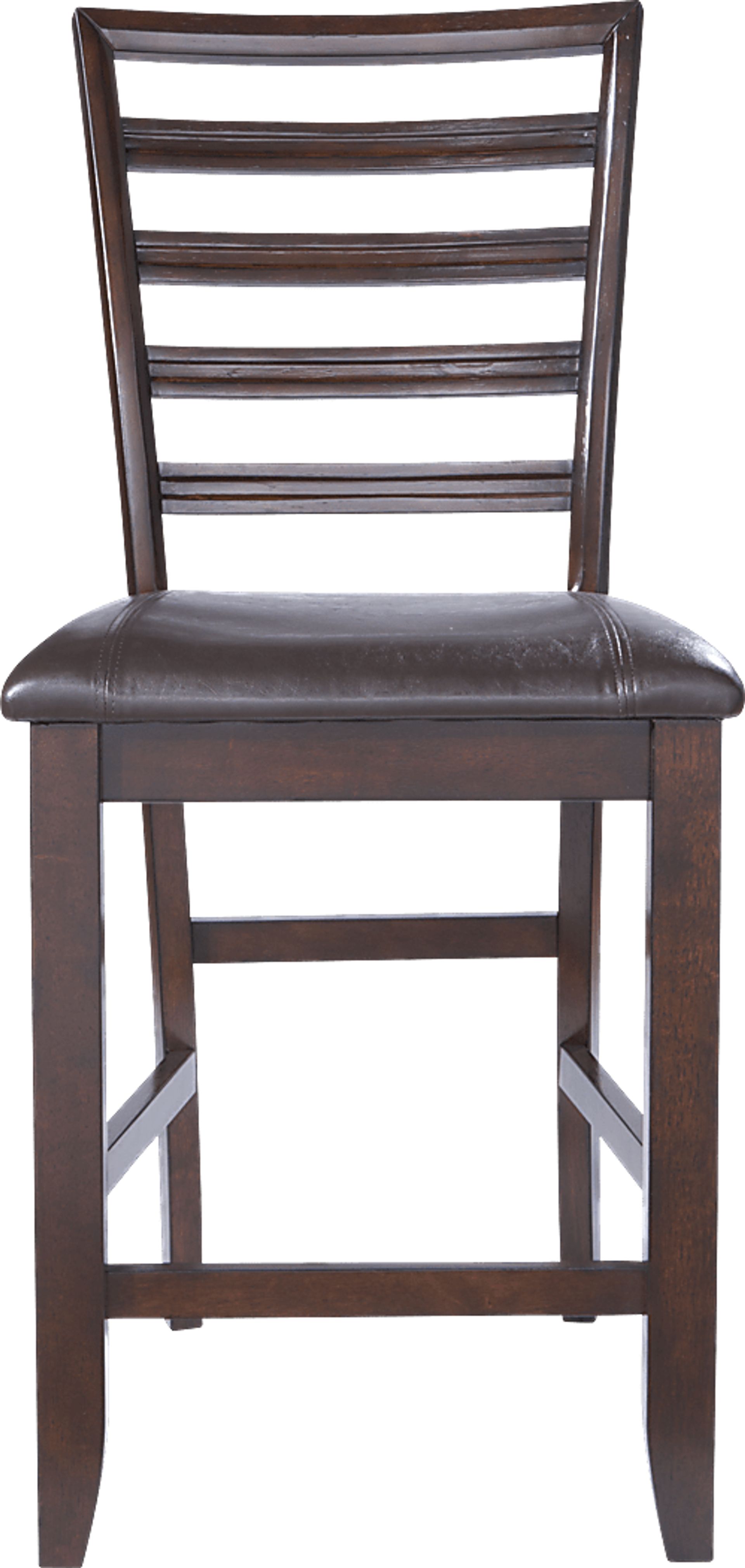 Adelson Chocolate 5 Pc Counter Height Dining Room - Image 6