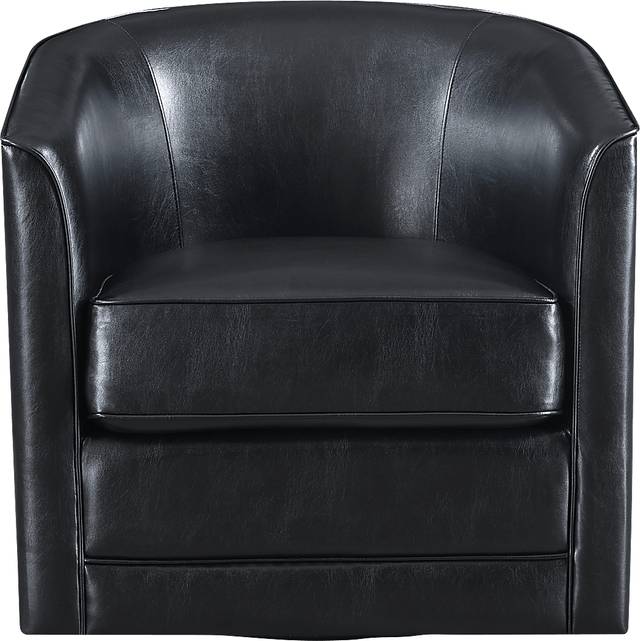 Adelta Black Accent Swivel Chair - Thumbnail - Image 2