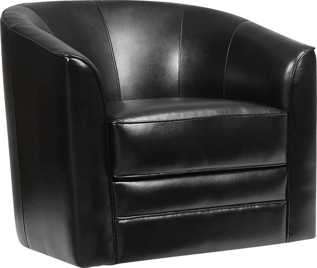 Adelta Black Accent Swivel Chair - Thumbnail - Image 4