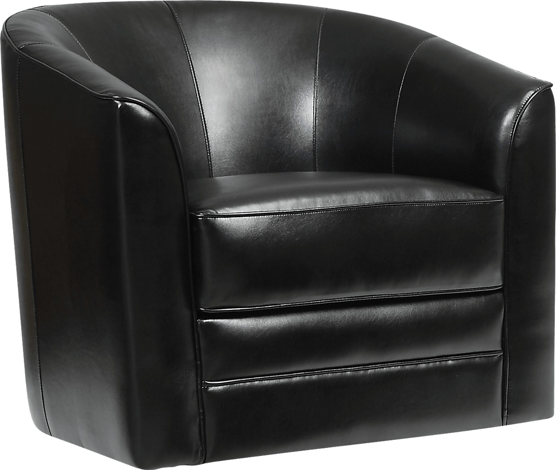 Adelta Black Accent Swivel Chair - Image 4
