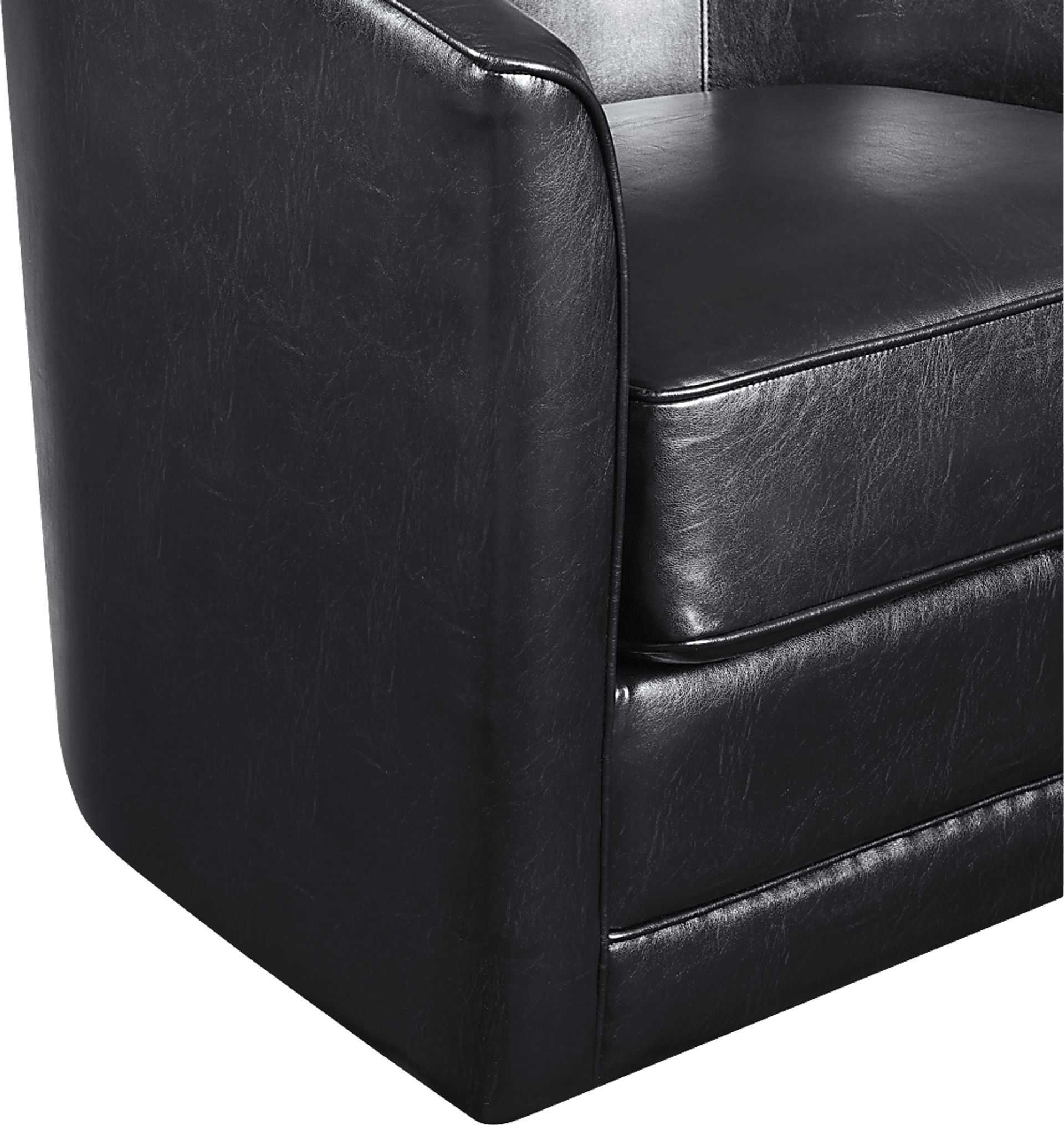 Adelta Black Accent Swivel Chair - Image 5