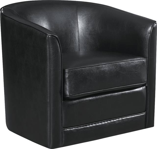 Adelta Black Accent Swivel Chair - Thumbnail - Image 1