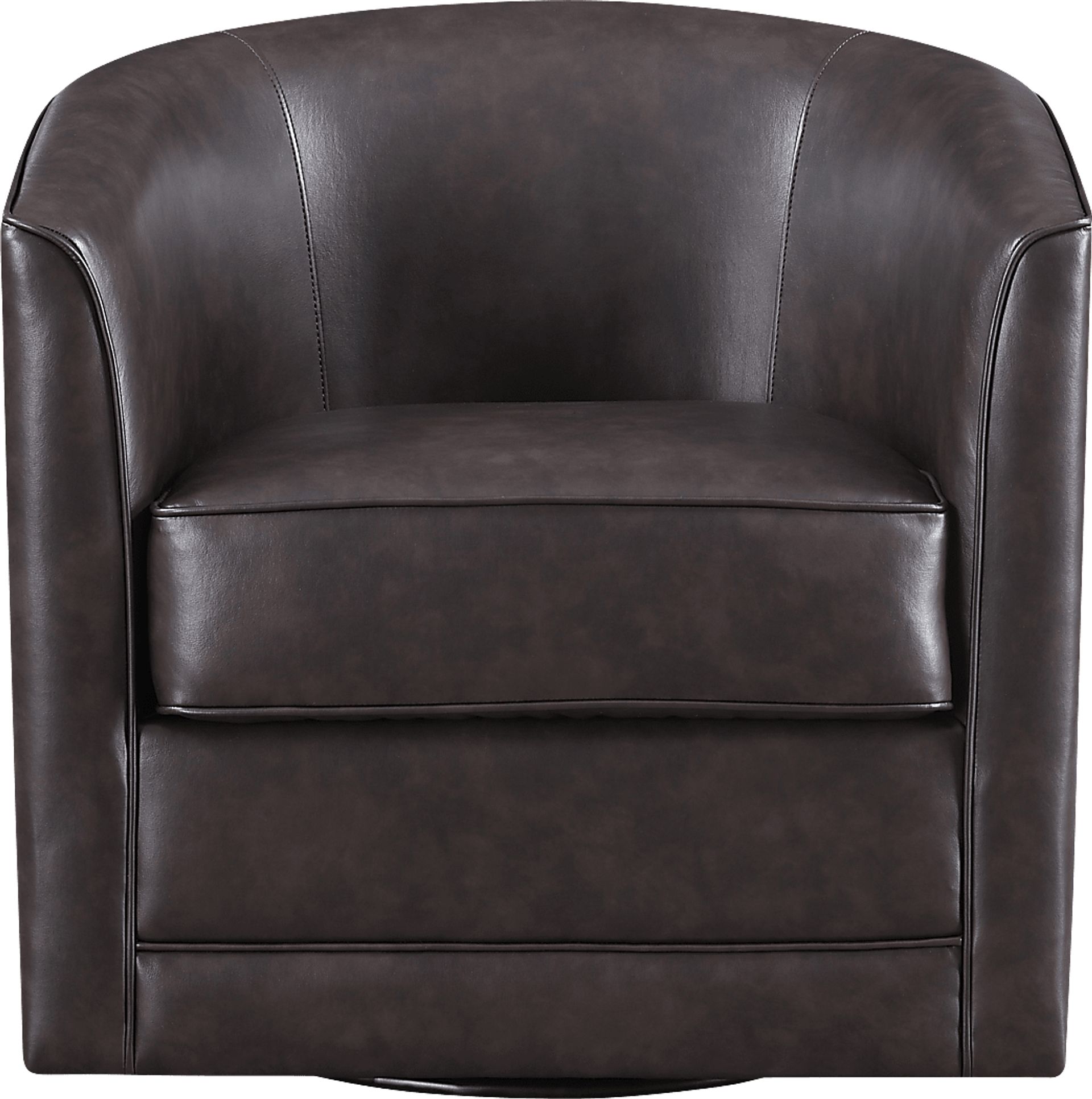 Adelta Dark Brown Accent Swivel Chair - Image 2