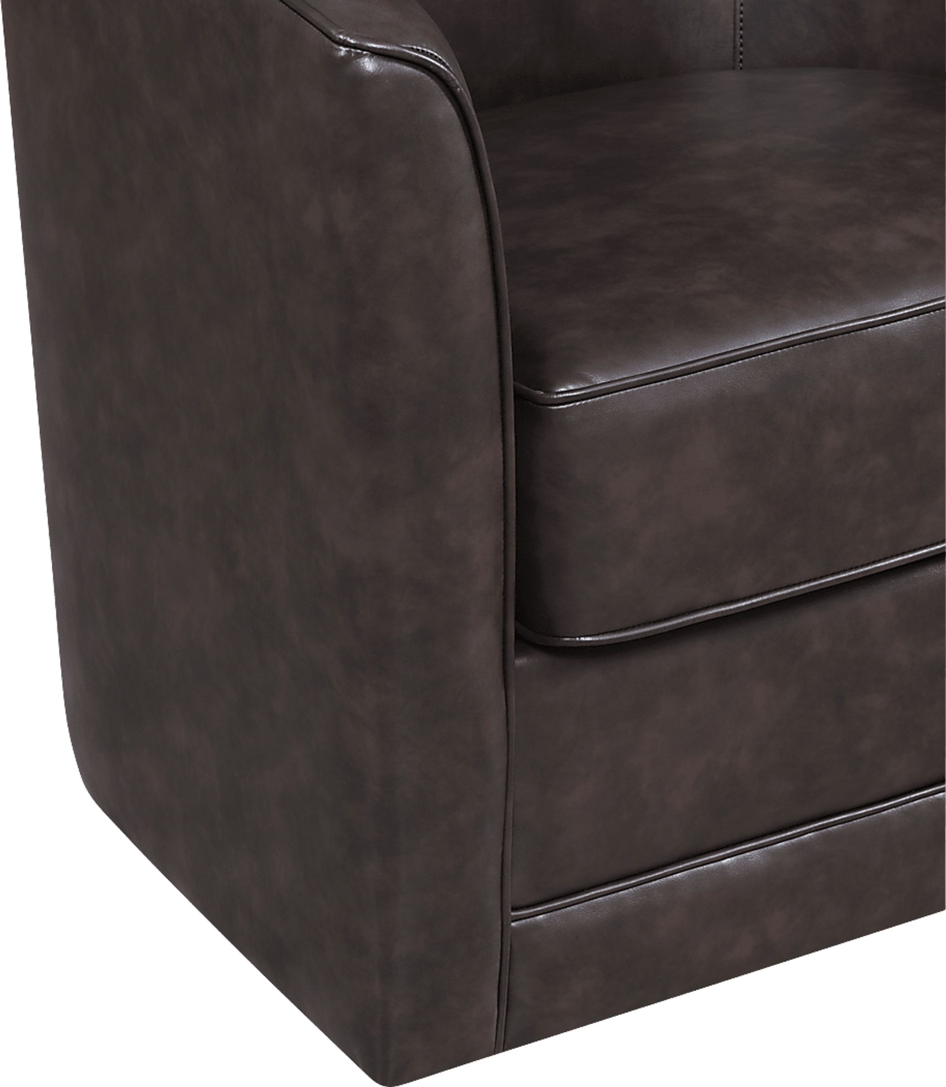 Adelta Dark Brown Accent Swivel Chair - Image 4