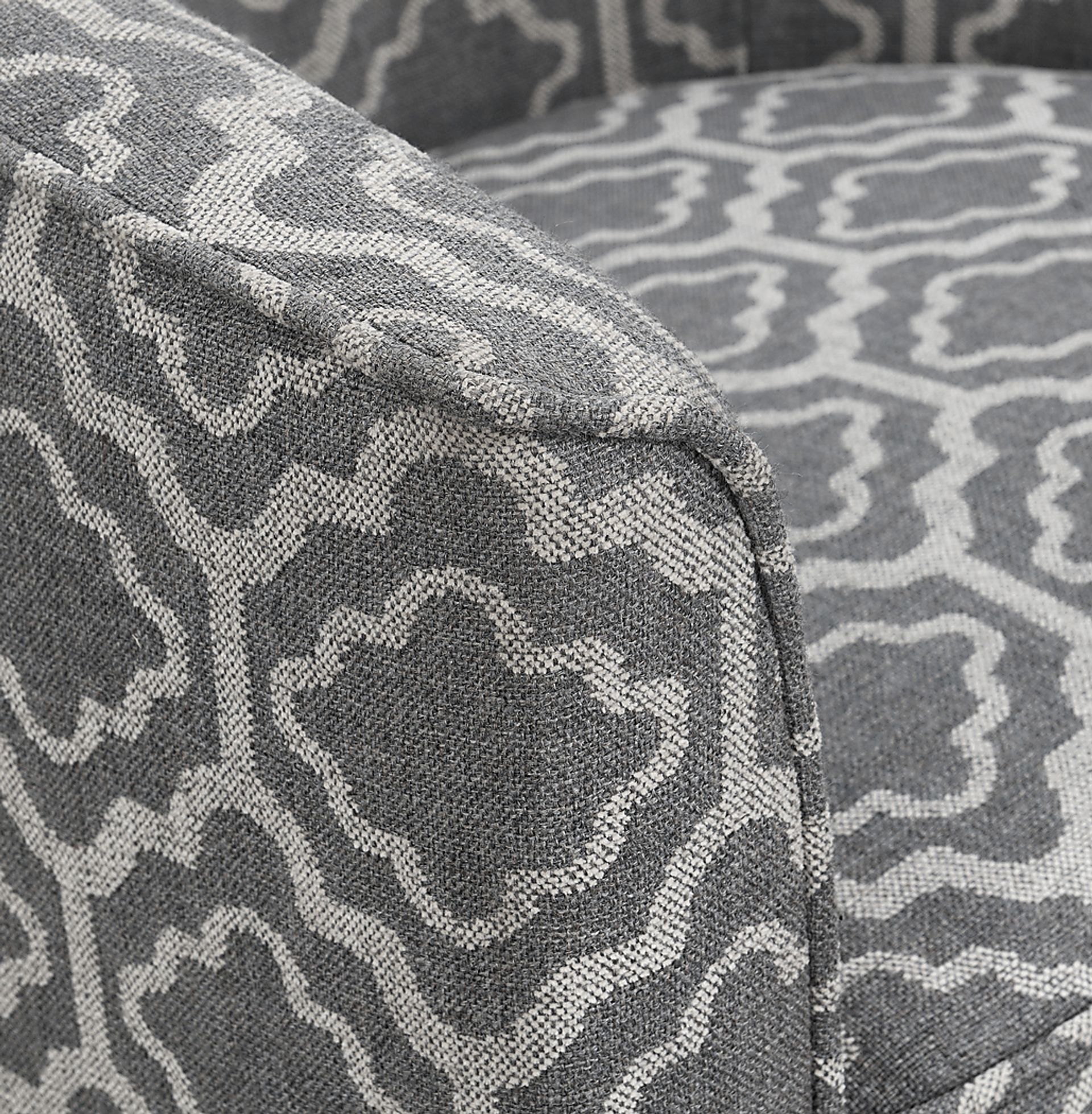 Adelta Gray Accent Swivel Chair - Image 4