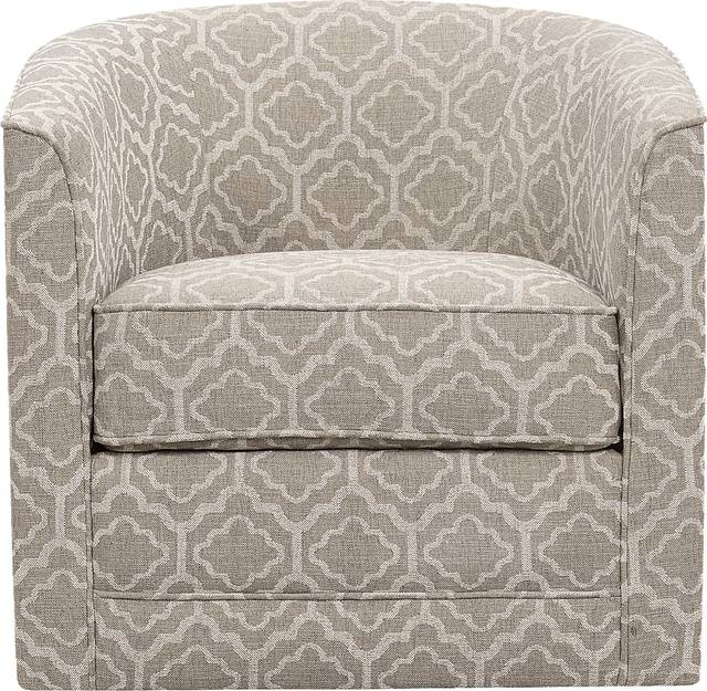 Adelta Light Brown Accent Swivel Chair - Thumbnail - Image 1