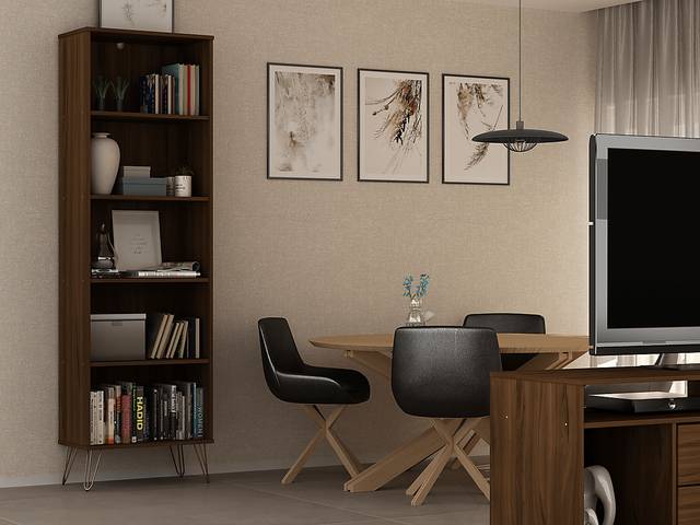 Ademoor Brown Bookcase - Thumbnail - Image 7
