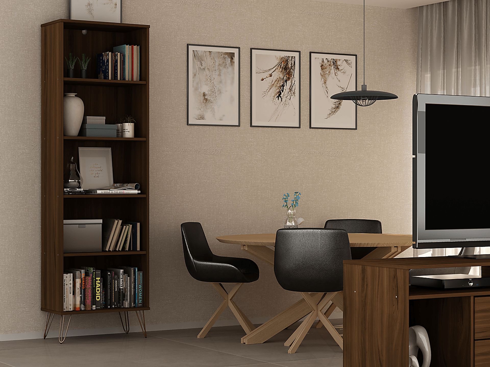 Ademoor Brown Bookcase - Image 7