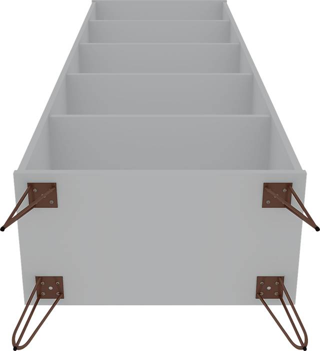 Ademoor White Bookcase - Thumbnail - Image 5