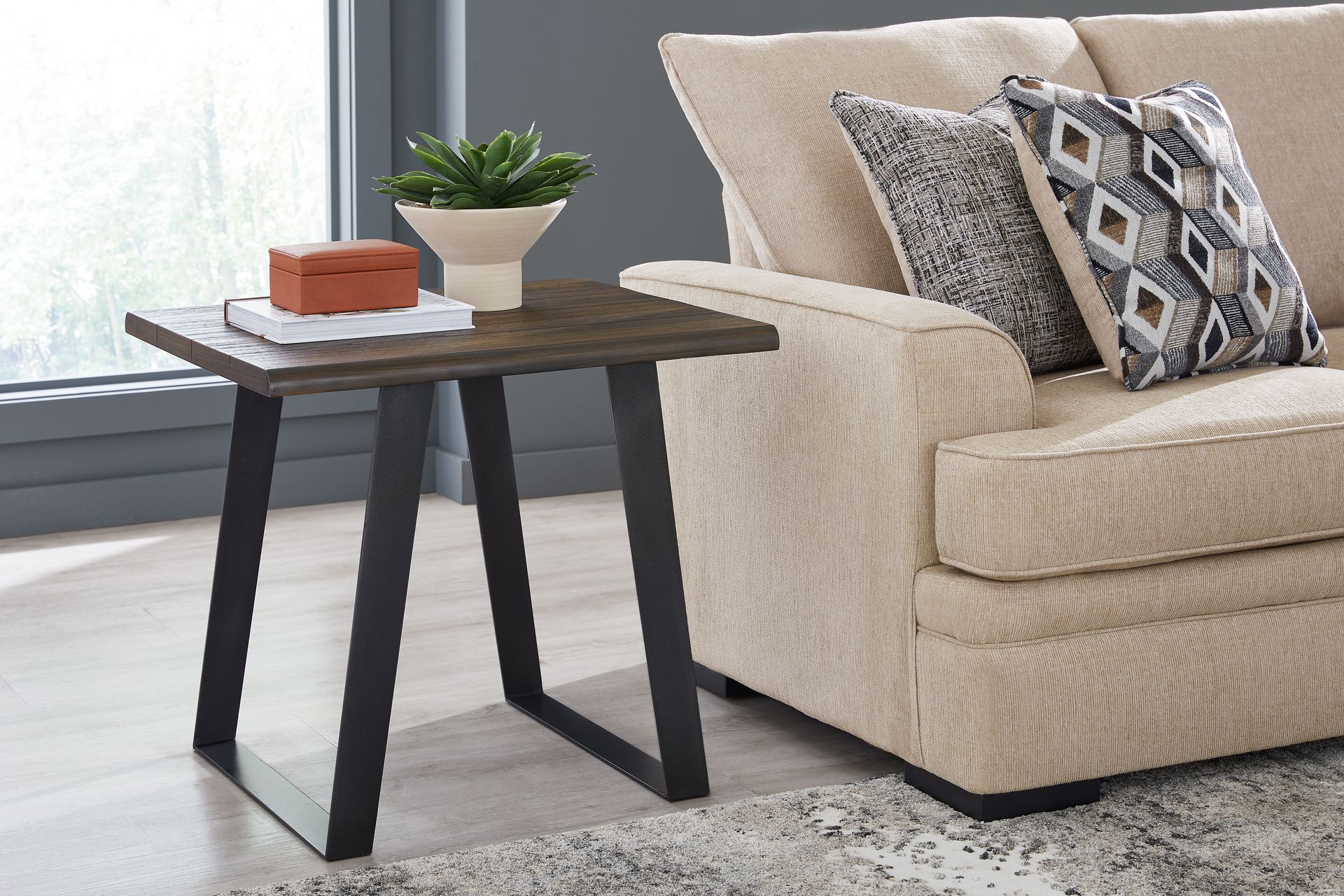 Aden Dark Brown End Table - Image 5