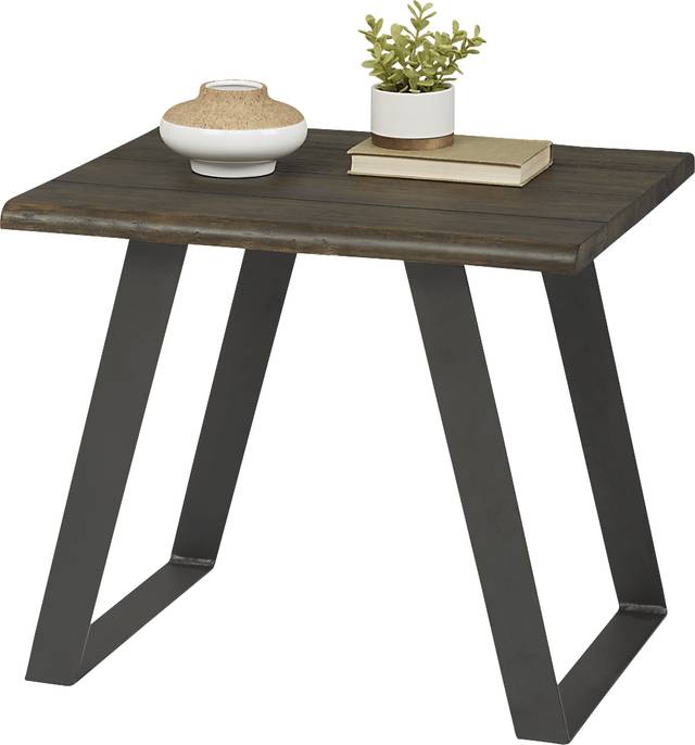 Aden Dark Brown End Table - Thumbnail - Image 2