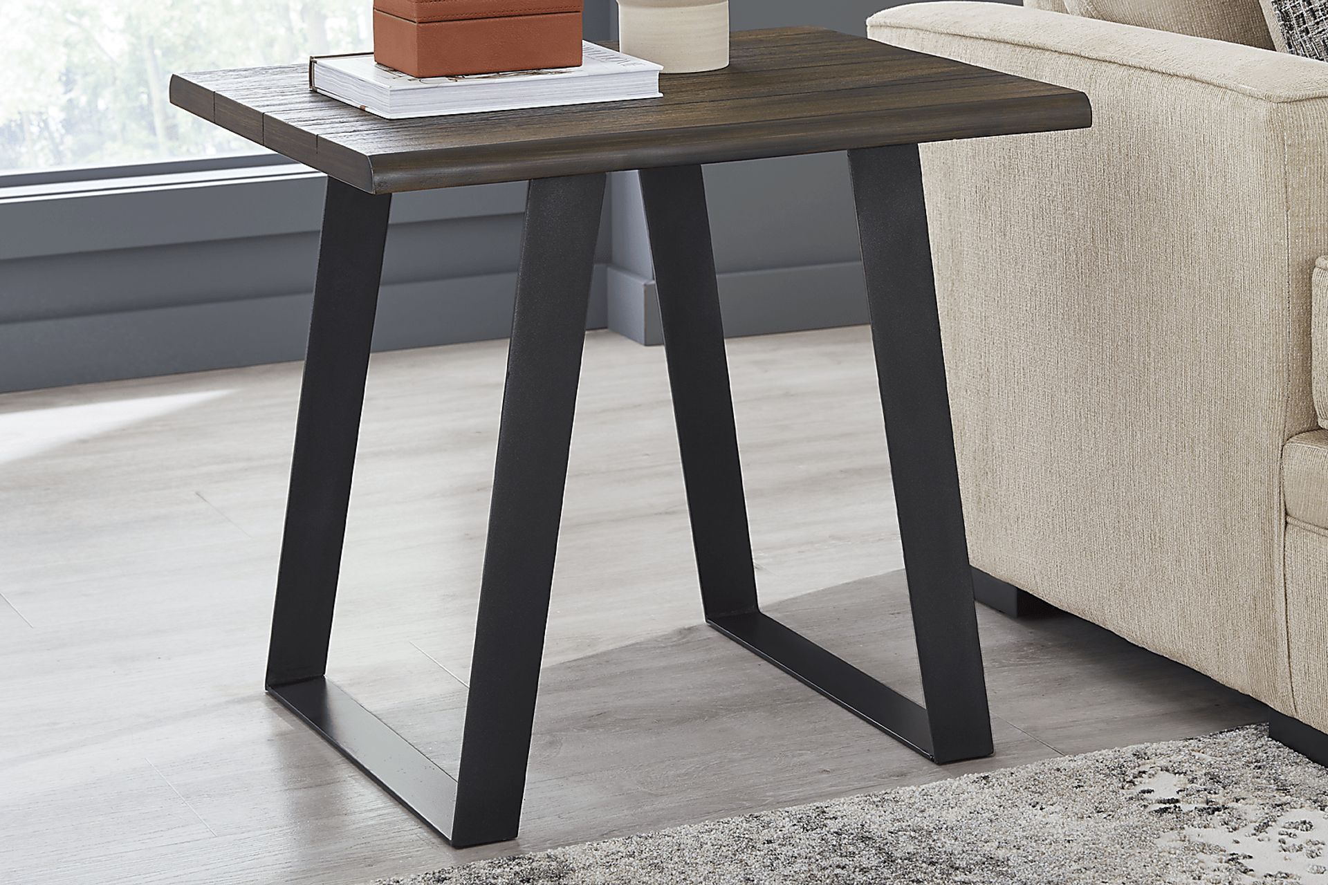 Aden Dark Brown End Table - Image 3
