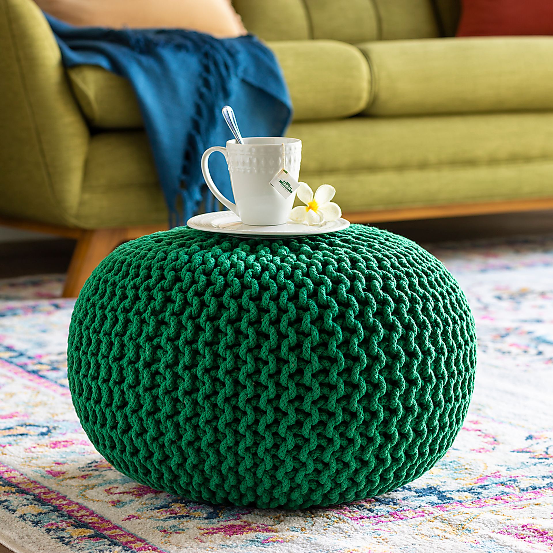 Adencliff Emerald Ottoman - Image 2
